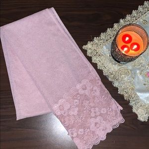 Petal Pink Lace Hijab